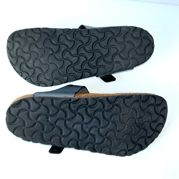 Birkenstock Women's‎ Birko-Flor Gizeh Pewter Blue Sandals Thong Leather 36EU - Picture 14 of 16